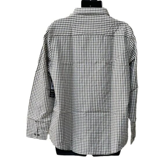 RVCA Lightweight Beat Check Long Sleeve Size L Camp Collar Button Down Shirt - Picture 2 of 10